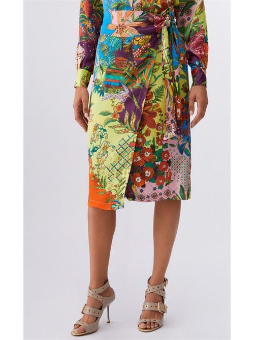 Long skirt in printed satin Liu Jo | WA6483T471A.P9363